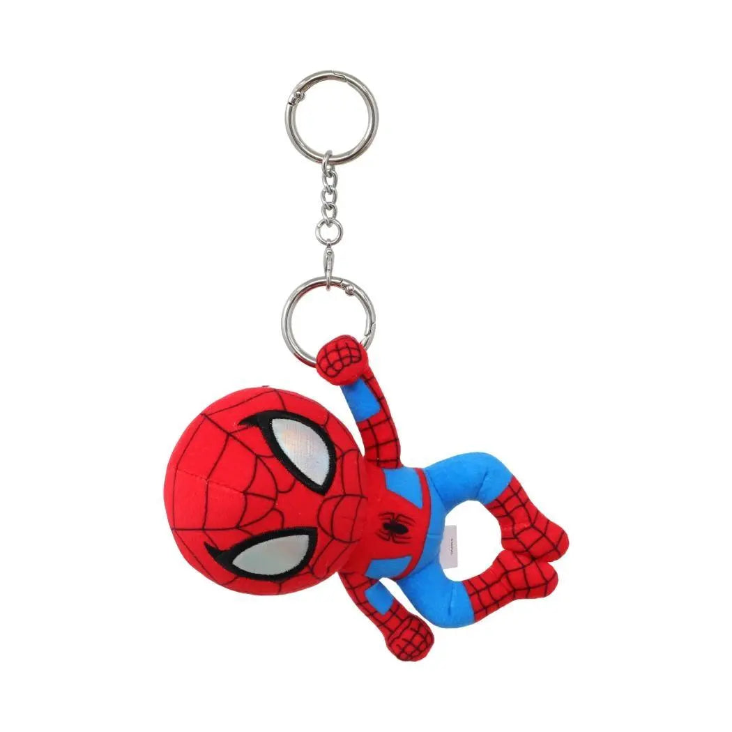 Marvel Spider-Man Plush Keychain, Official Spider-Man Character Plush Charm, Cute Hanging Bag Accessory, Collectible Gift for Marvel Fans, Keychain for Purse, Cute Figure, Bag Charms