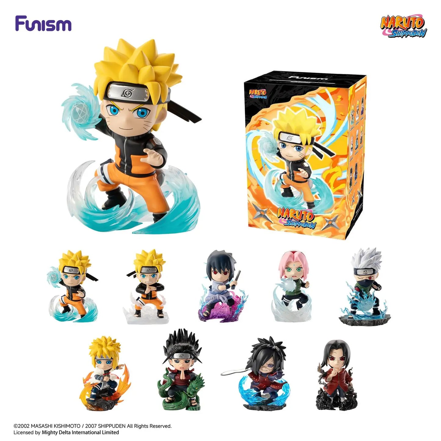 FUNISM Naruto Shippuden Chronicles Great Ninja War Vol.1,Kakashi Sasuke Madara Anime Blind Box Mystery Figure | Collectible Desk Toy & Epic Gift for Otaku Fans
