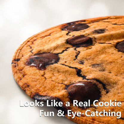 Chocolate Cookies Printed Throw Blanket, Realistic Funny Food Blanket for Adults and Kids, 300GSM Soft Throw for Couch, Sofa, Bed, Fun Home Decor for All Seasons, 60 Inches