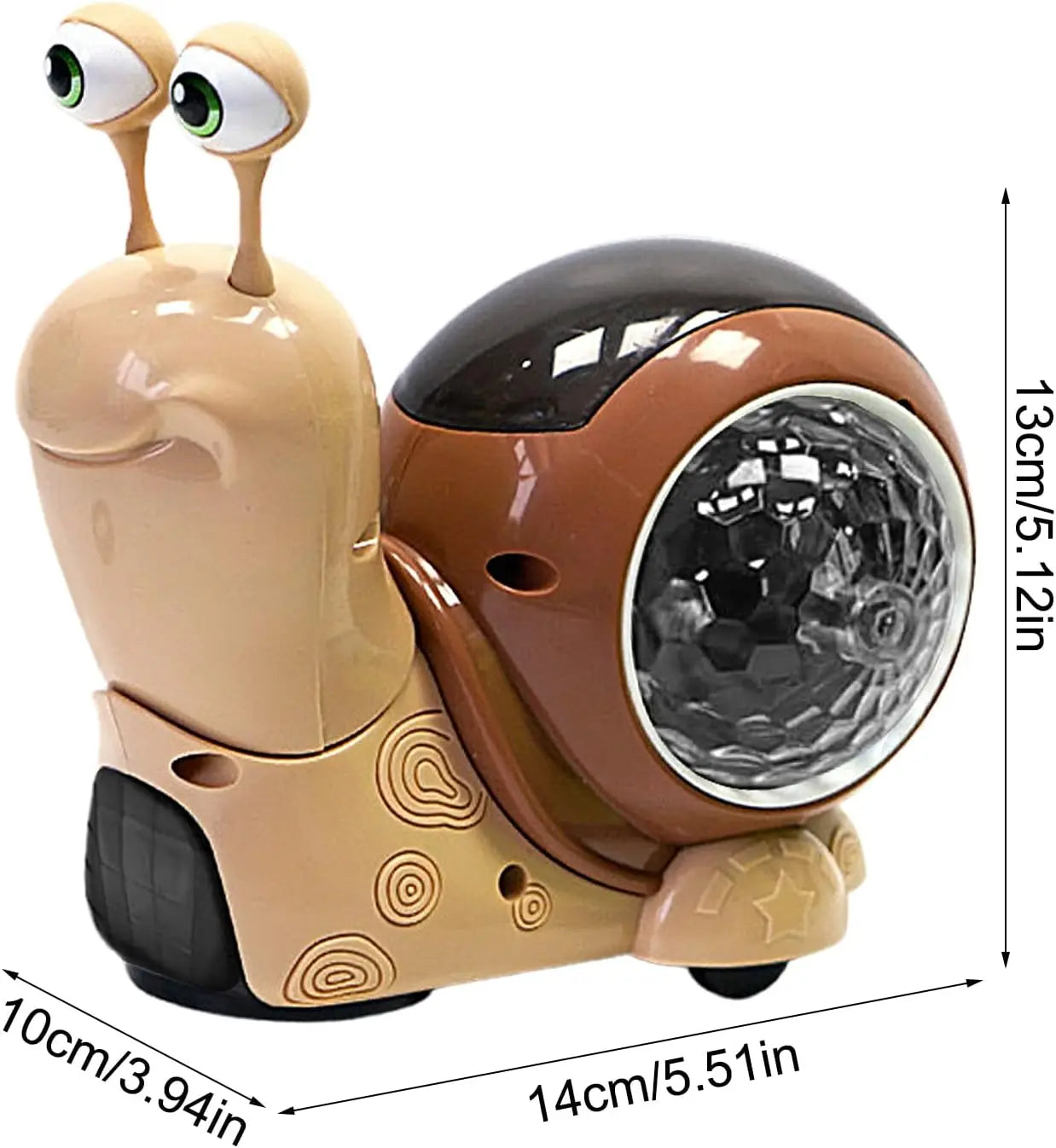 Crawling Snail Baby Toy Walking Tummy Time Dancing Early Educational Interactive Musical Light Toys Toddler for Kids Gifts