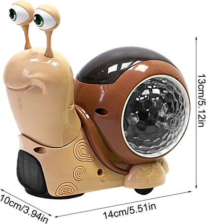 Crawling Snail Baby Toy Walking Tummy Time Dancing Early Educational Interactive Musical Light Toys Toddler for Kids Gifts