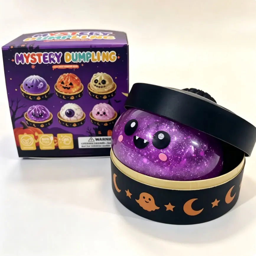 Halloween Cute Scary Ghost Maruko Squishy Squeeze Toy Set, Mini Portable Stress Toy, Sensory Products for Halloween Things, Party Treat Bag Fillers & Mini Gifts