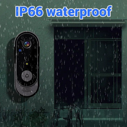 X8 Wireless Rechargeable Smart Visual Doorbell Camera, Home Security Cameras with Night Vision, 2-Way Talk, Waterproof Sensor Alarm, Video Intercom & Privacy Protection, Two-Way Talk