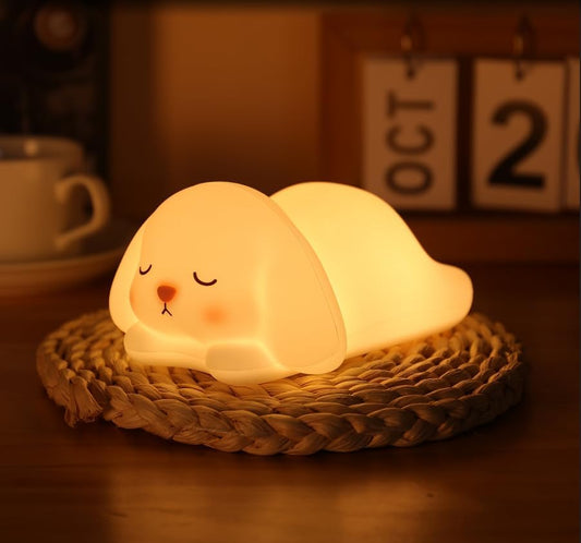 Bunny Night Light for Kids Lamp, 16 Colors Lamp Cute, Dimmable Baby Night Lights for Nursery,Silicone Rechargeable Nightlight for Kids Room, Kawaii Room Decor