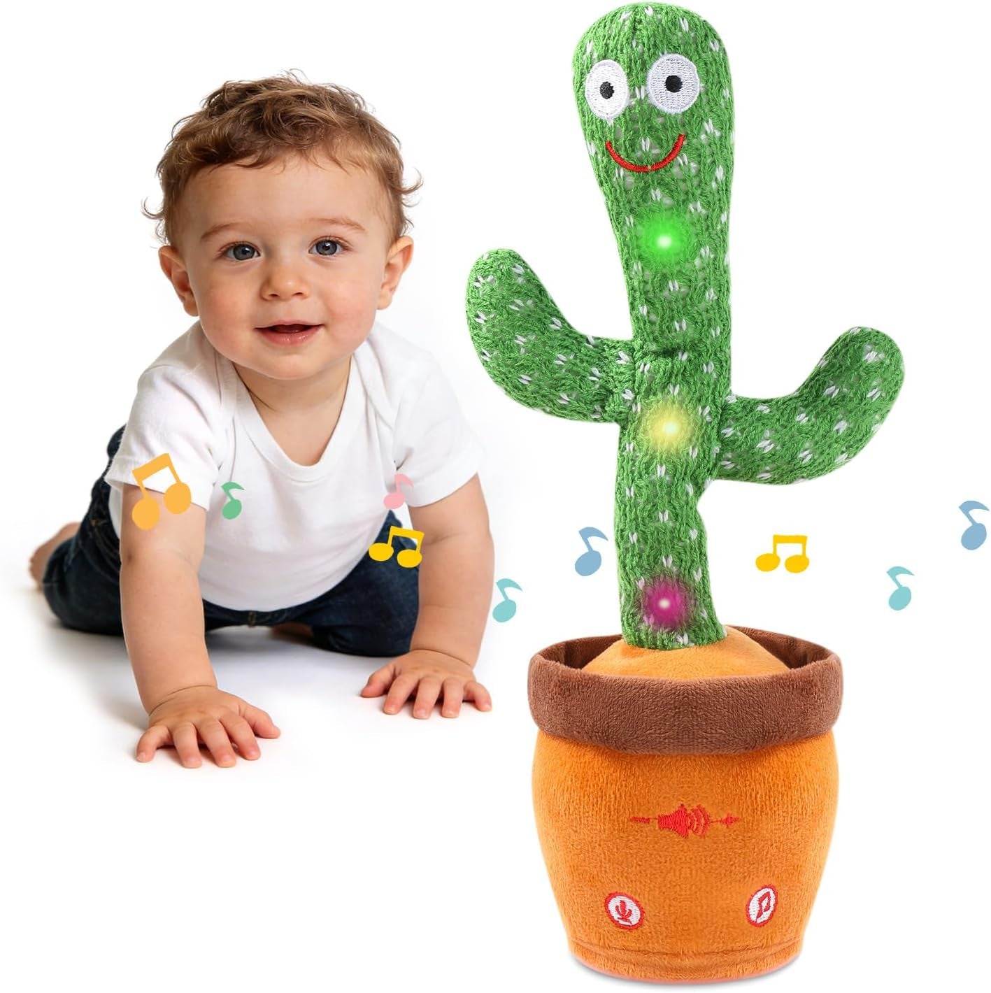 Dancing Talking Cactus Toy, Singing Cactus Baby Toy Stuffed Animals