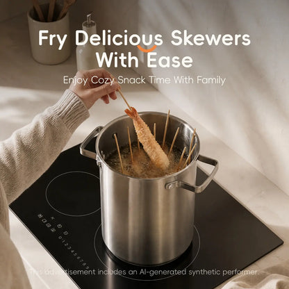 PUCOHOUSE 304 Stainless Steel Deep Stock Pot with Mesh Strainer Basket, Korean Japanese Style Multi-Purpose Asparagus Pot for Spaghetti, Deep Frying Skewers, Blanching Seafood Veggies, All Stovetops Compatible Induction Gas Electric Cookware