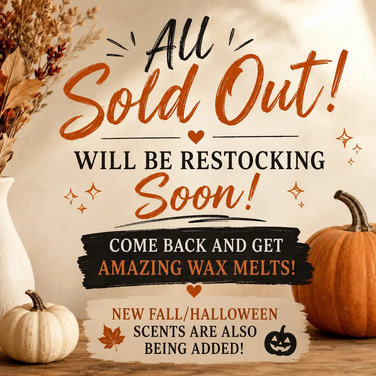 Cozy Fall & Spooky Halloween Wax Melts | 1.8 Oz