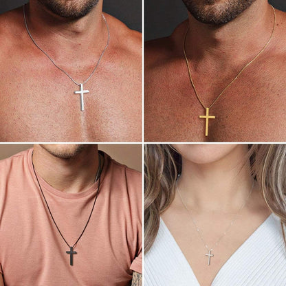 Cross Necklace for Men Teen Boys 16-30 Inch