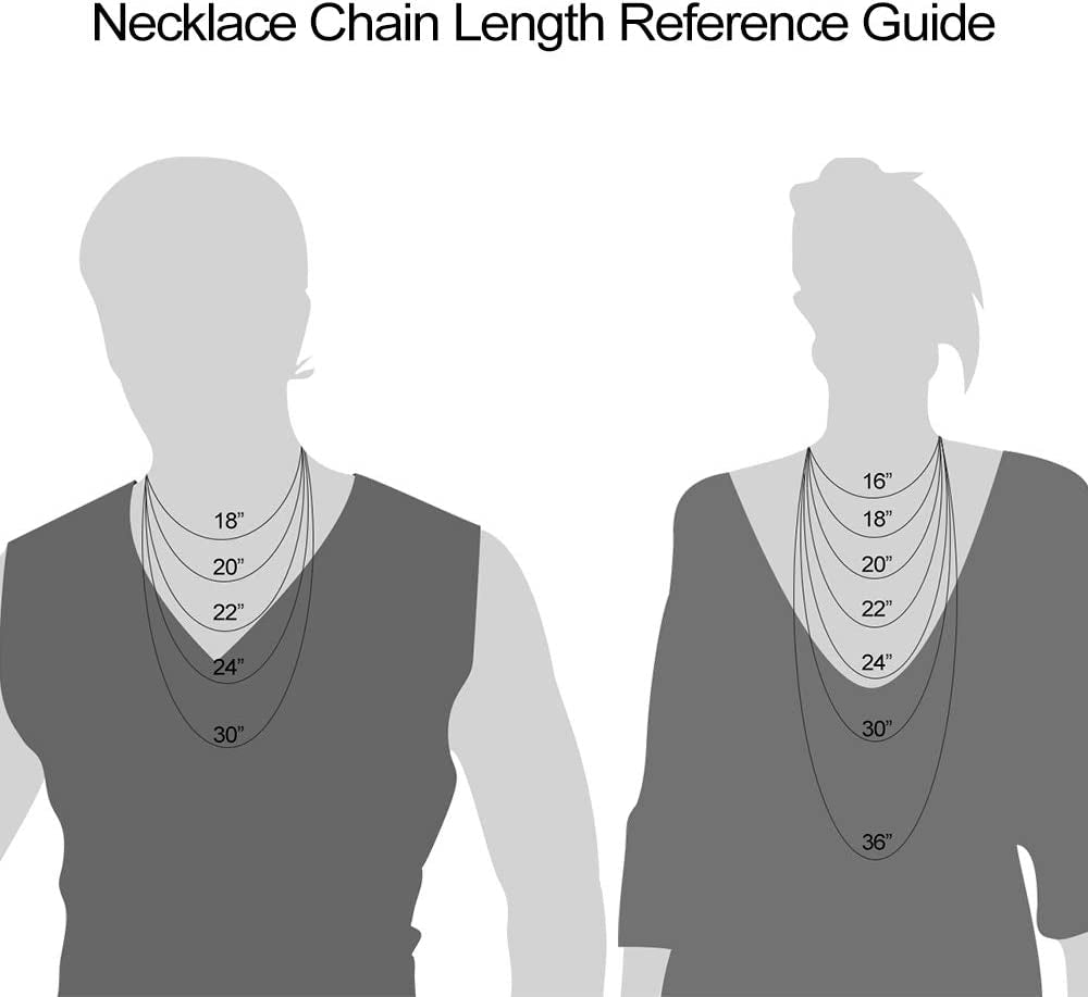 Cross Necklace for Men Teen Boys 16-30 Inch