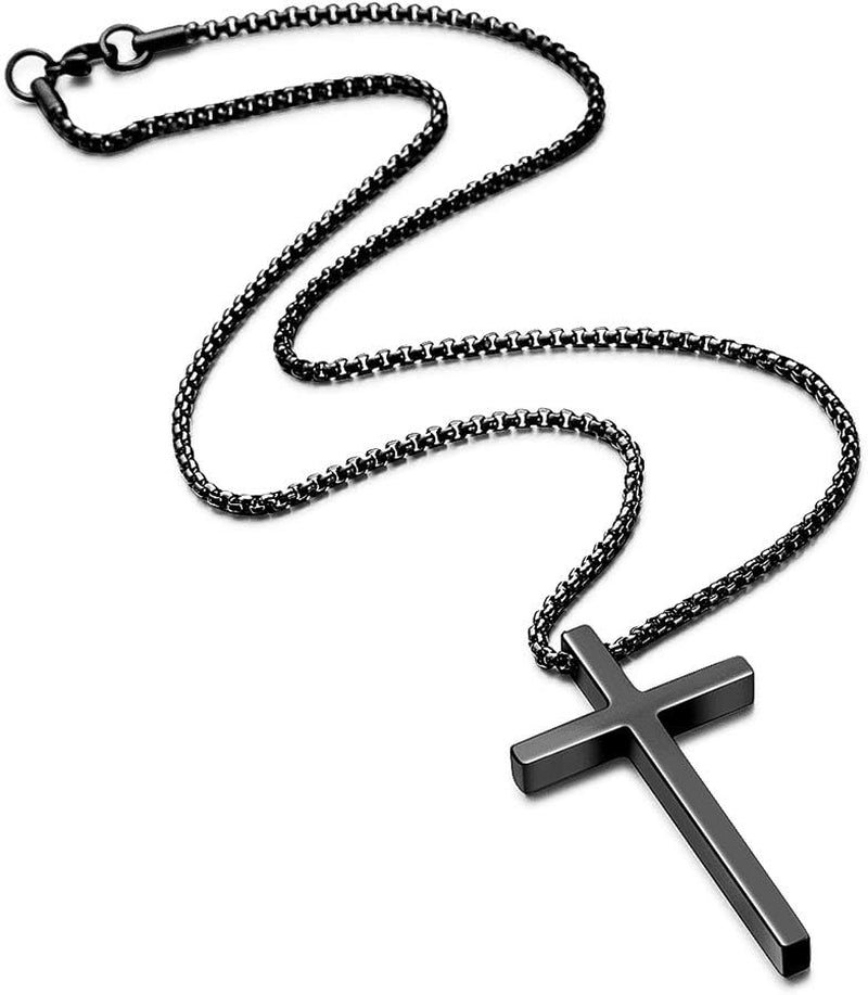 Cross Necklace for Men Teen Boys 16-30 Inch
