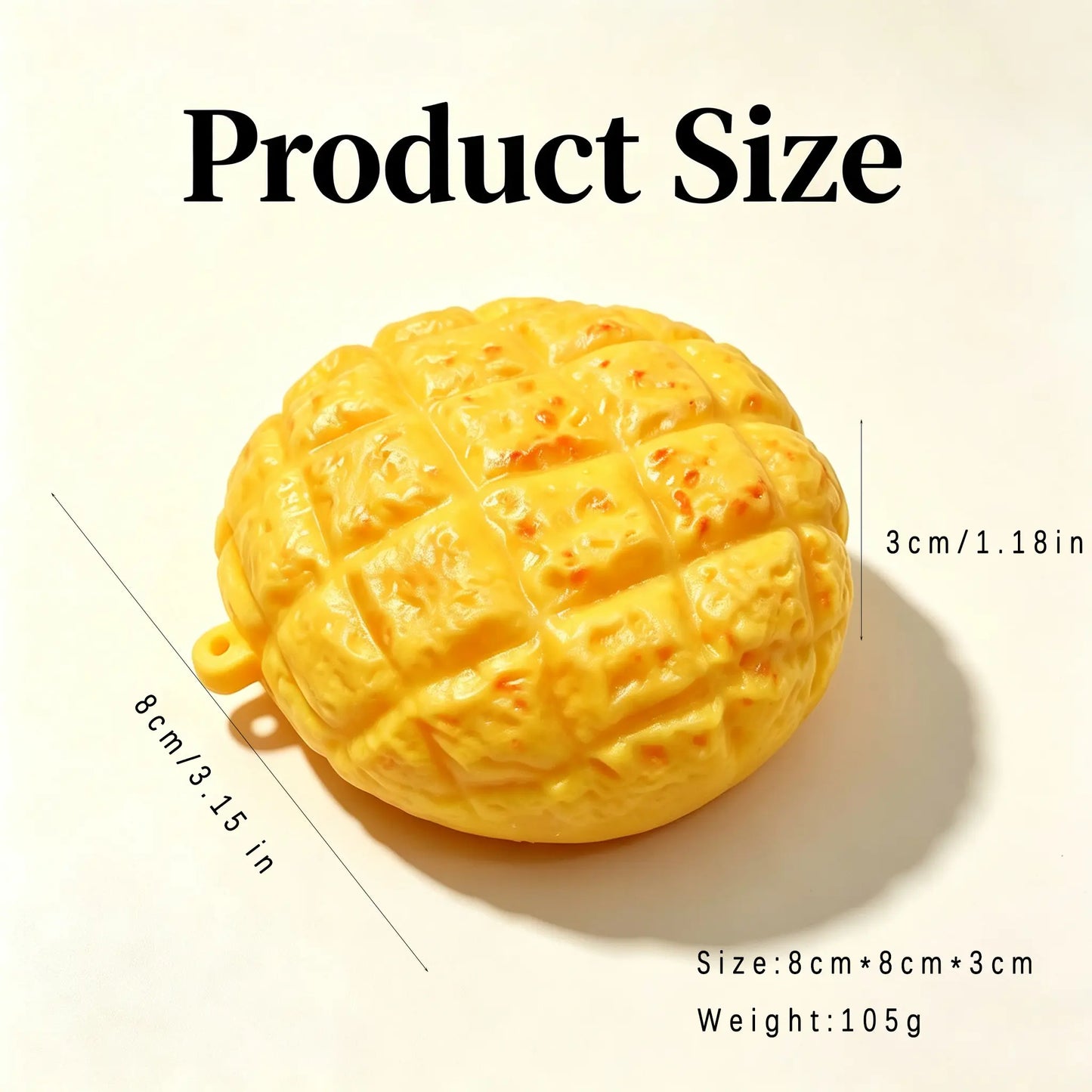 [ASMR Pineapple Bun Squishy] Slight Crunchy Food Squishies Toy Stress Relief Fidget Toy-Slight Crunchy Fidget Toy with Building Blocks inside for Stress Relief Halloween / Haunted