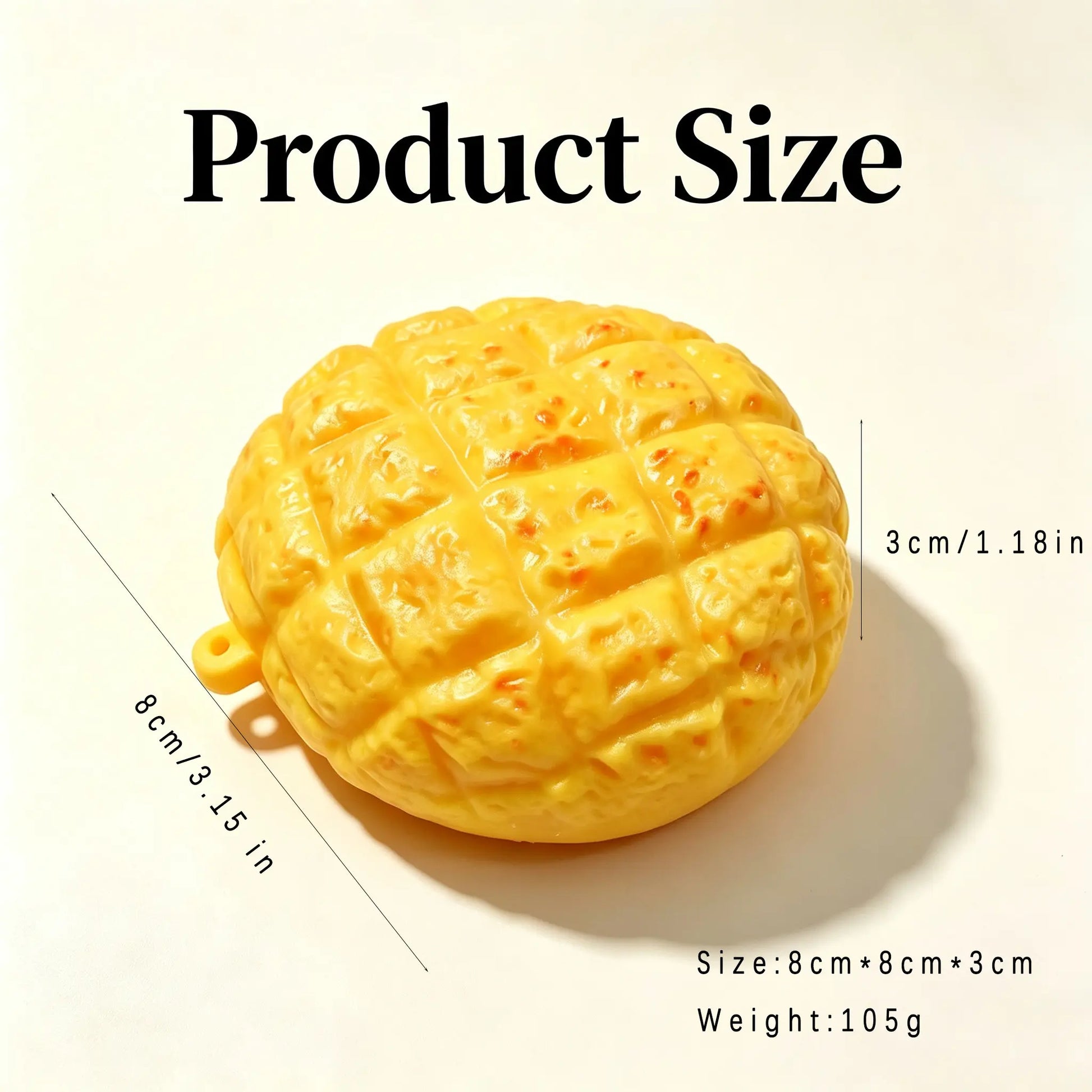 [ASMR Pineapple Bun Squishy] Slight Crunchy Food Squishies Toy Stress Relief Fidget Toy-Slight Crunchy Fidget Toy with Building Blocks inside for Stress Relief Halloween / Haunted