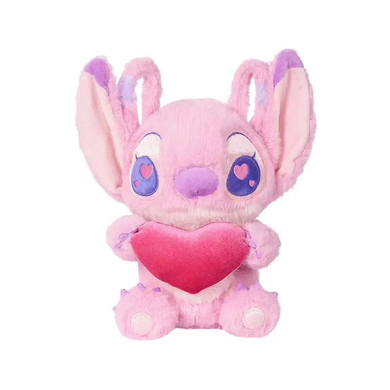 Disney Stitch Sitting Plush Figure, Cute Mint Green Seated Stuffed Doll, Soft Fluffy Stitch Toy, Adorable Gift for Kids & Friends