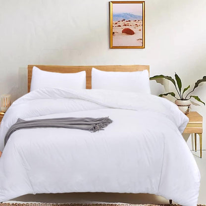 White Queen Comforter Set 3Pcs White Bedding Comforter Sets