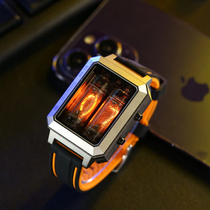 New CYBERPUNK Watch IN-16 Nixie Tube Watch Hour&Minute Display Wireless Charge