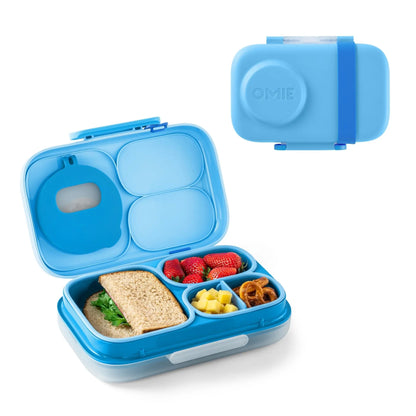 OMIE Omiebox Lite - Lightweight Plastic Rectangular Single Unit Cold-Lunch Bento Box, Kitchenware Lunch Boxes (TTS), Tableware