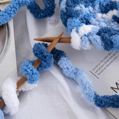 HOMBYS Tie-Dye Chunky Chenille Yarn - 8-Pack Super Bulky Crafting Supplies for Hand Knitting, Oversized Crochet Projects, DIY Crafts with Softness, Maker Flowers Mini Gift Garland, Chunky Yarn, Oversized Crochet Yarn -- Ornament