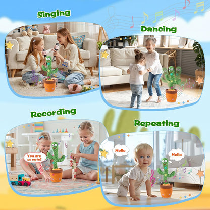 Dancing Talking Cactus Toy, Singing Cactus Baby Toy Stuffed Animals