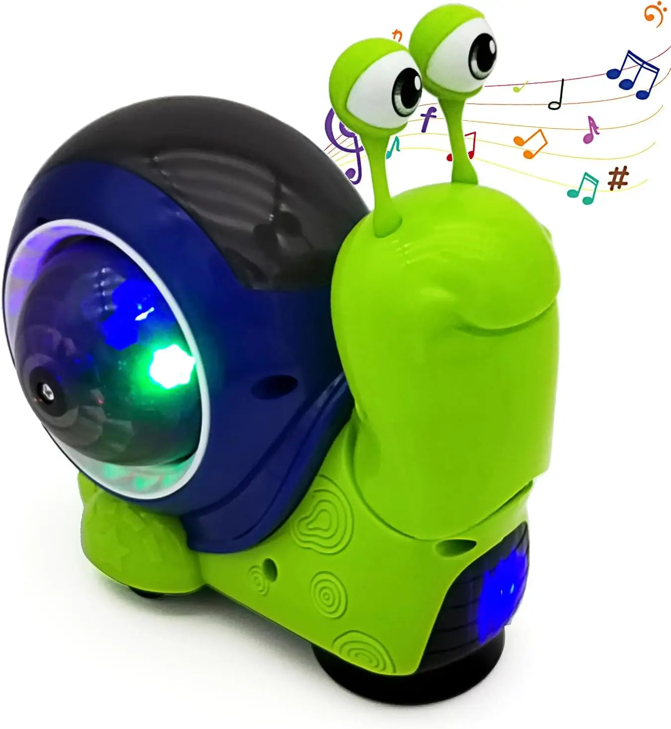 Crawling Snail Baby Toy Walking Tummy Time Dancing Early Educational Interactive Musical Light Toys Toddler for Kids Gifts