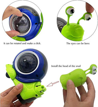 Crawling Snail Baby Toy Walking Tummy Time Dancing Early Educational Interactive Musical Light Toys Toddler for Kids Gifts