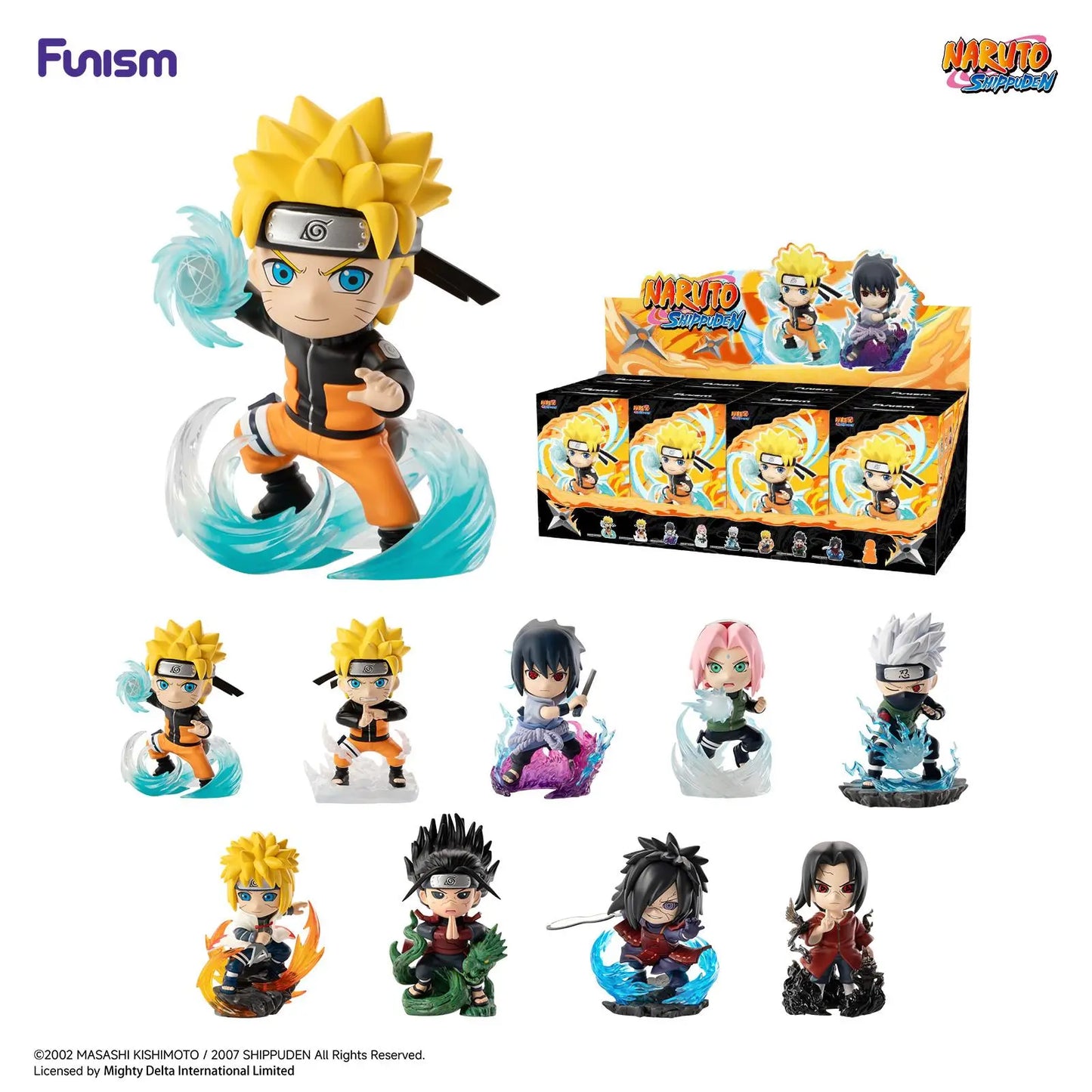 FUNISM Naruto Shippuden Chronicles Great Ninja War Vol.1,Kakashi Sasuke Madara Anime Blind Box Mystery Figure | Collectible Desk Toy & Epic Gift for Otaku Fans